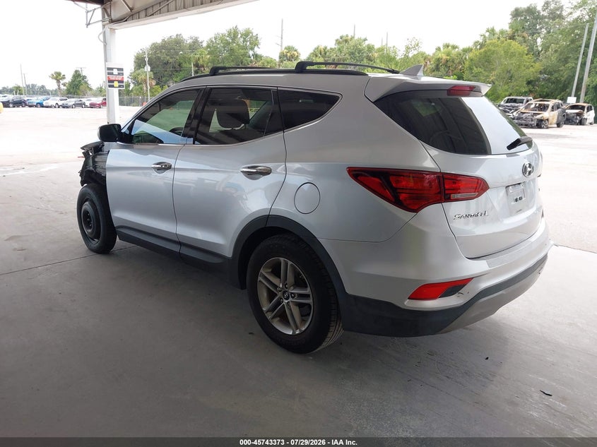 Vin: 5xyzu3lb8jg548785, lot: 46242077, hyundai santa fe sport 2.4l 20183