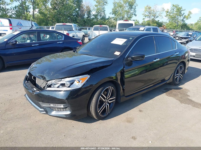 Vin: 1hgcr2f15ha027488, lot: 46242106, honda accord sport se 20172