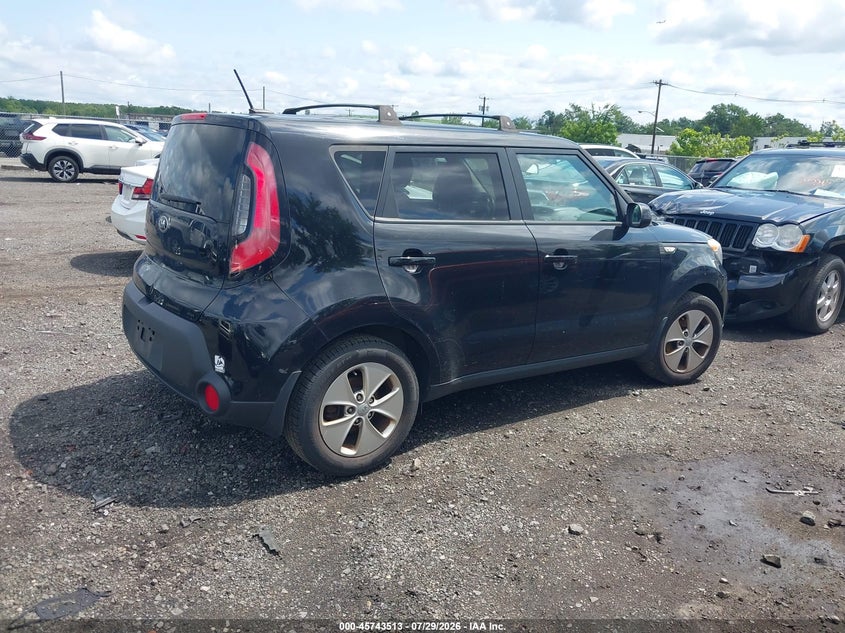 Vin: kndjn2a22e7747549, lot: 46242217, kia soul 20144