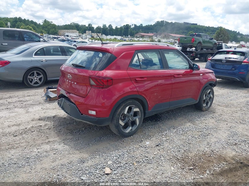 Vin: kmhrc8a36pu228752, lot: 46242256, hyundai venue limited 20234