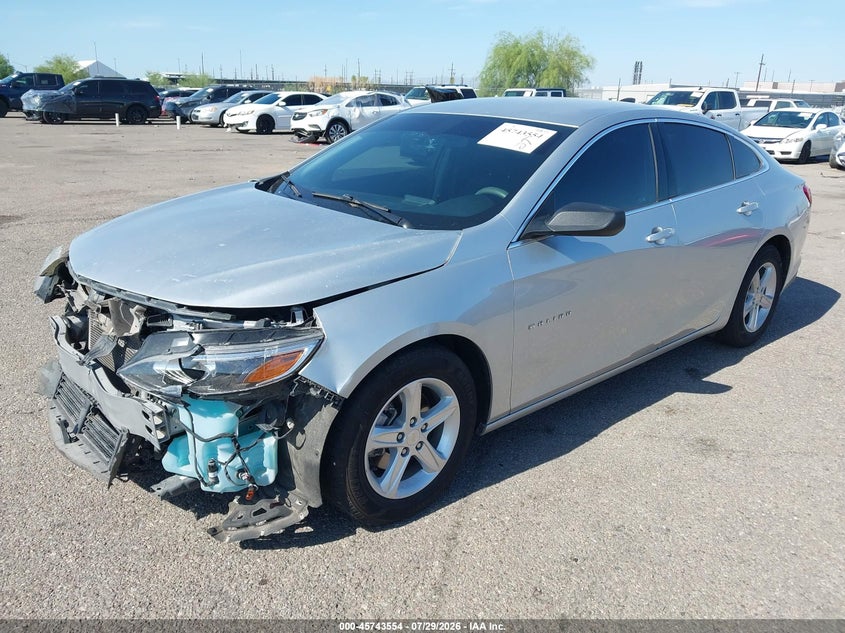 Vin: 1g1zb5st7lf087489, lot: 46242258, chevrolet malibu fwd ls 20202
