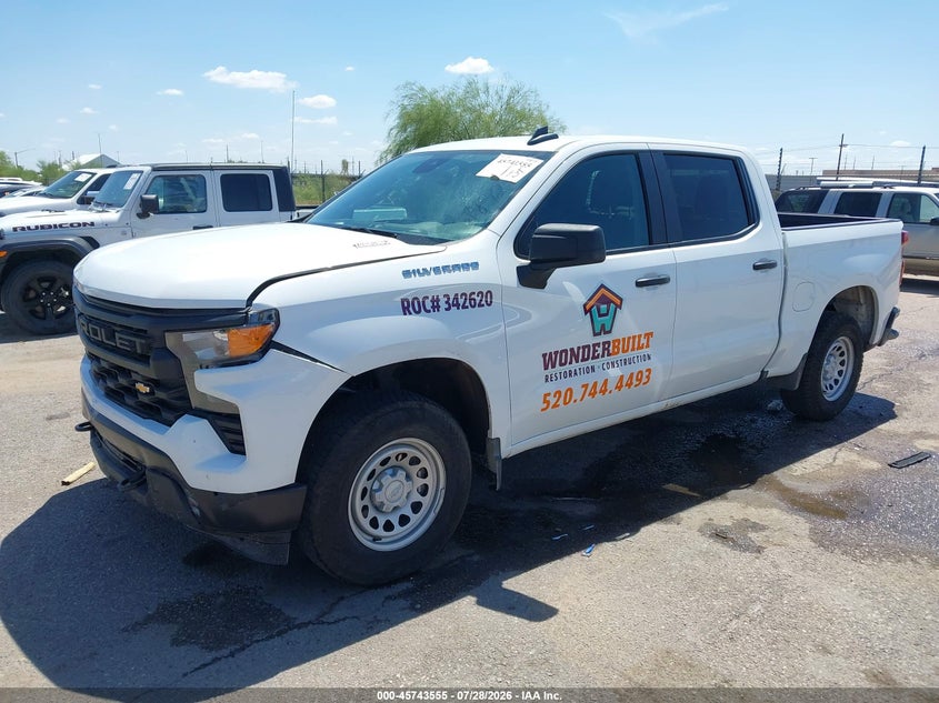 Vin: 1gcpaaek1tz261892, lot: 46242259, chevrolet silverado 1500 2wd  short bed wt 20262