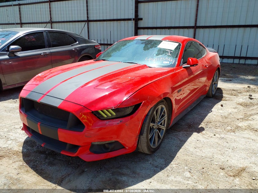 Vin: 1fa6p8cf2g5236771, lot: 46242268, ford mustang gt premium 20162