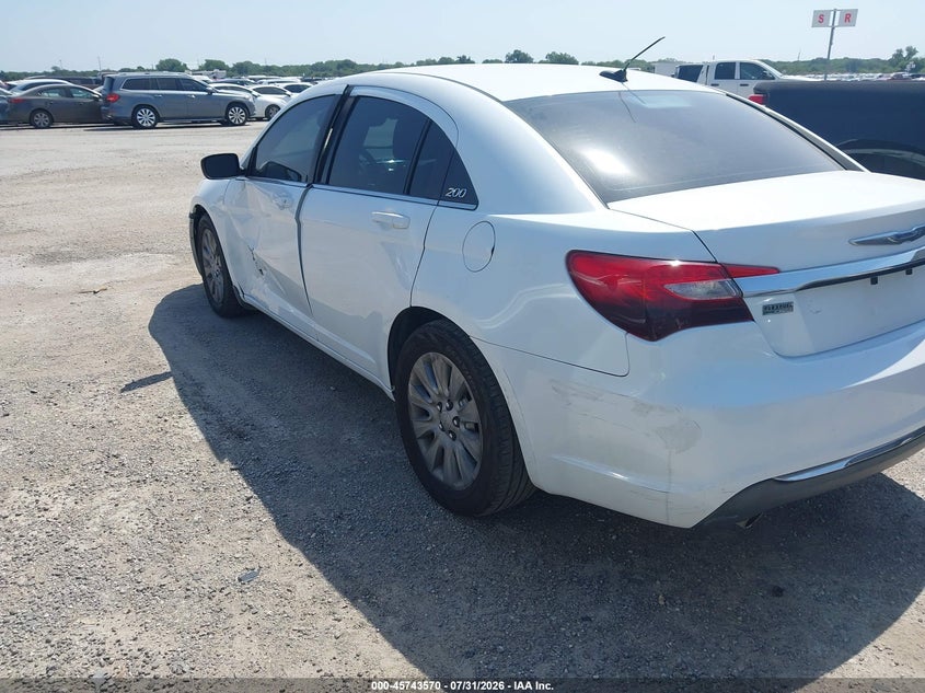 Vin: 1c3ccbag9dn743099, lot: 46242274, chrysler 200 lx 20133