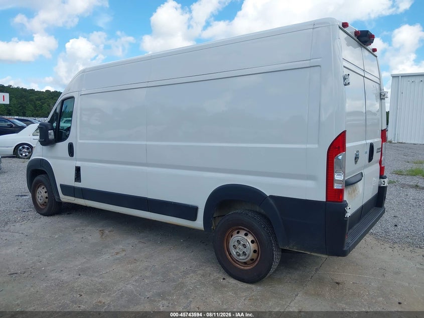 Vin: 3c6lrvdg4pe598416, lot: 46242298, ram promaster 2500 high roof 159 wb 20233
