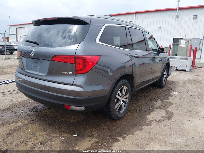 Vin: 5fnyf6h57hb043090, lot: 46242329, honda pilot ex-l 20174