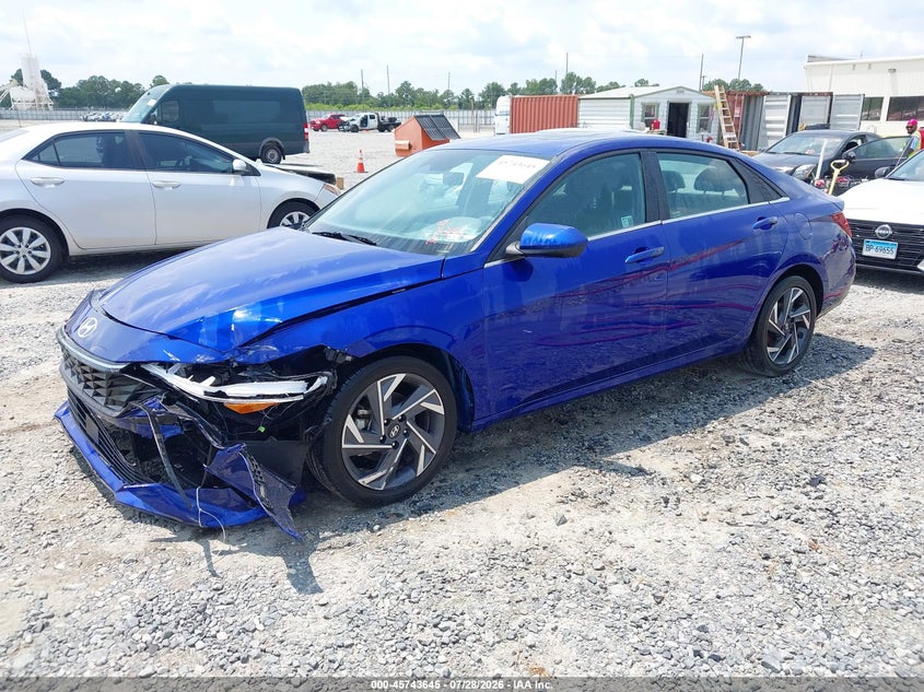 Vin: kmhls4dg5su943451, lot: 46242349, hyundai elantra sel convenience 20252