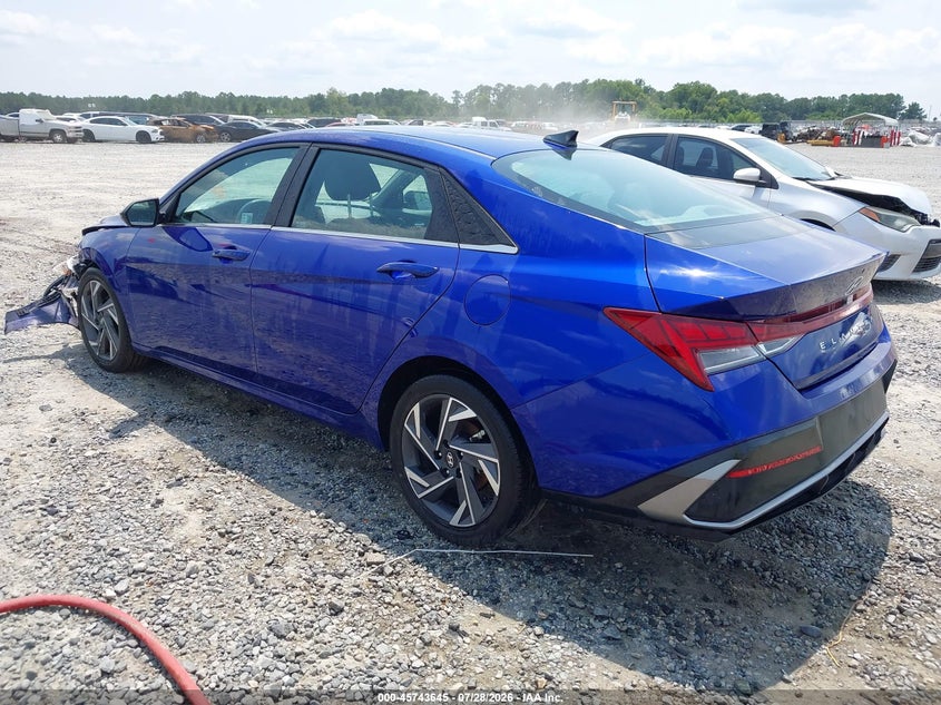 Vin: kmhls4dg5su943451, lot: 46242349, hyundai elantra sel convenience 20253