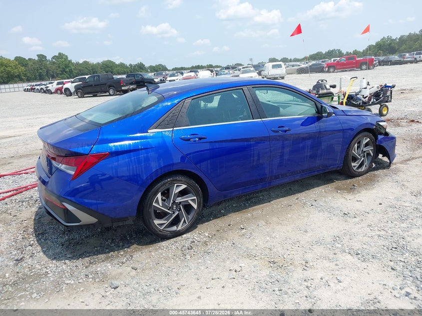 Vin: kmhls4dg5su943451, lot: 46242349, hyundai elantra sel convenience 20254