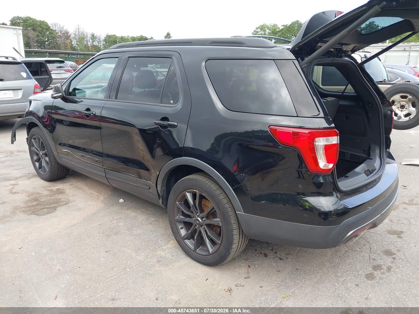 Vin: 1fm5k8dh6hgc98423, lot: 46242355, ford explorer xlt 20173