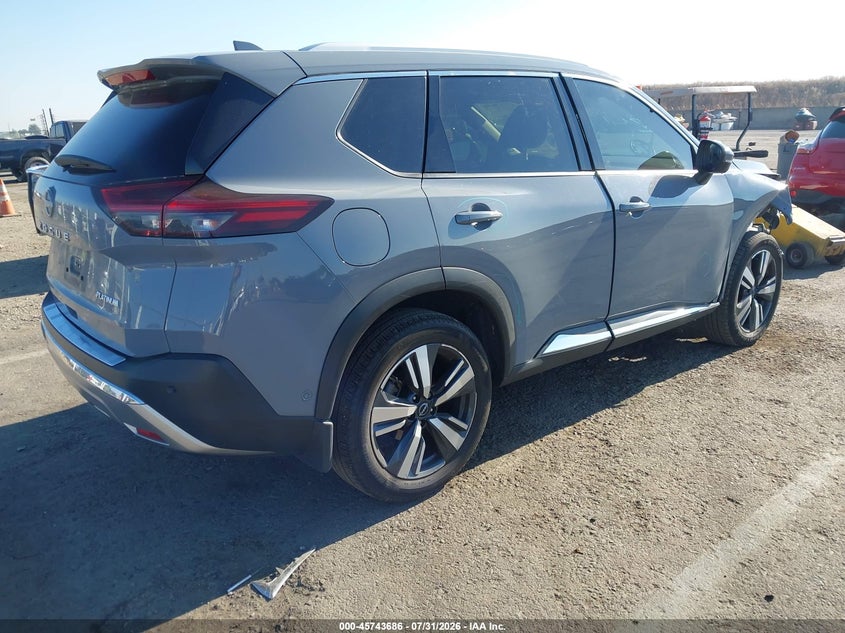Vin: jn8bt3dc2pw106919, lot: 46242390, nissan rogue platinum fwd 20234