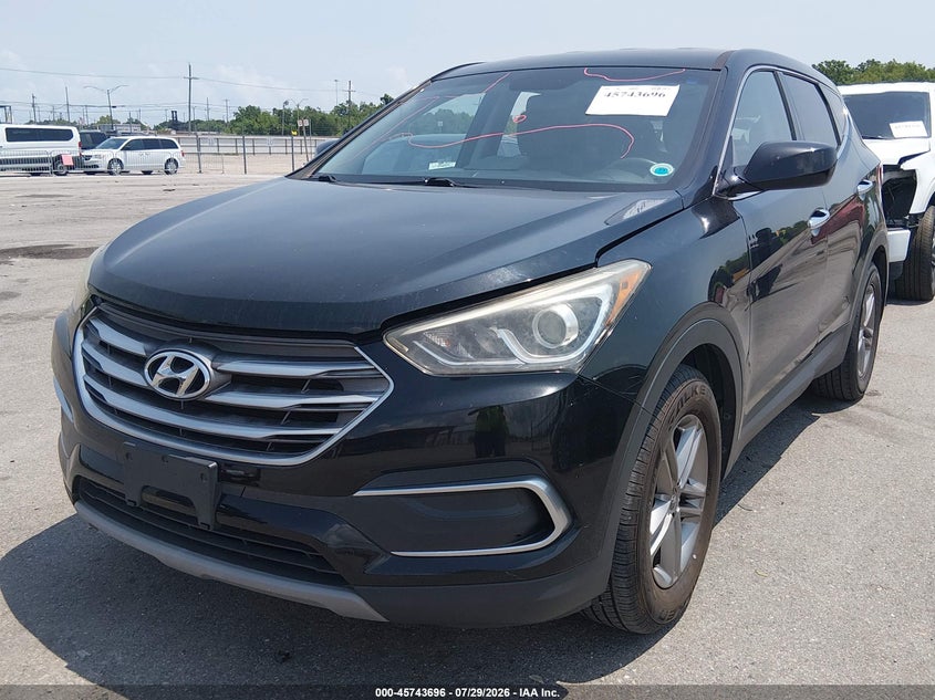 Vin: 5xyzt3lb7jg563085, lot: 46242399, hyundai santa fe sport 2.4l 20182