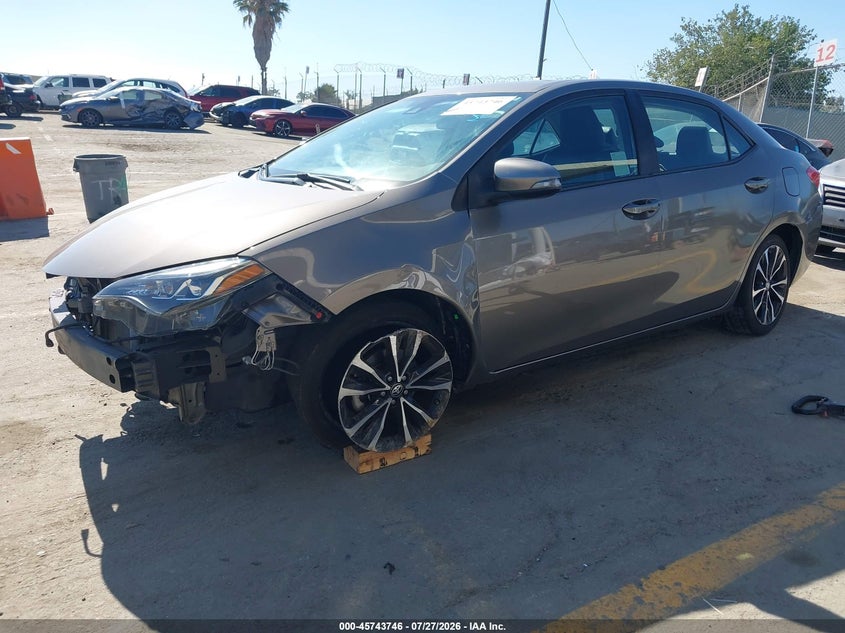 Vin: 2t1burhe5kc129376, lot: 46242450, toyota corolla se 20192
