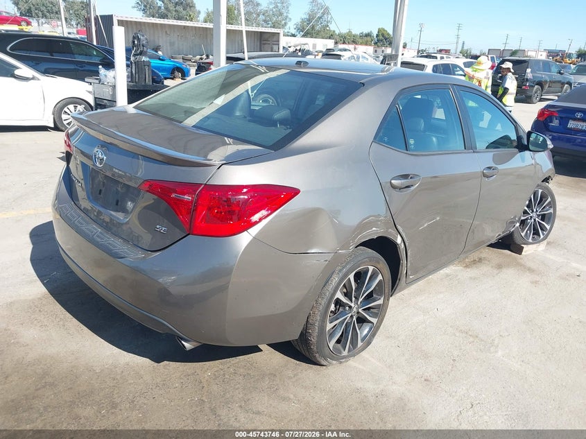 Vin: 2t1burhe5kc129376, lot: 46242450, toyota corolla se 20194