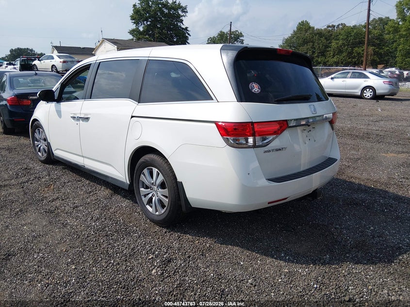 Vin: 5fnrl5h65gb169382, lot: 46242467, honda odyssey ex-l 20163