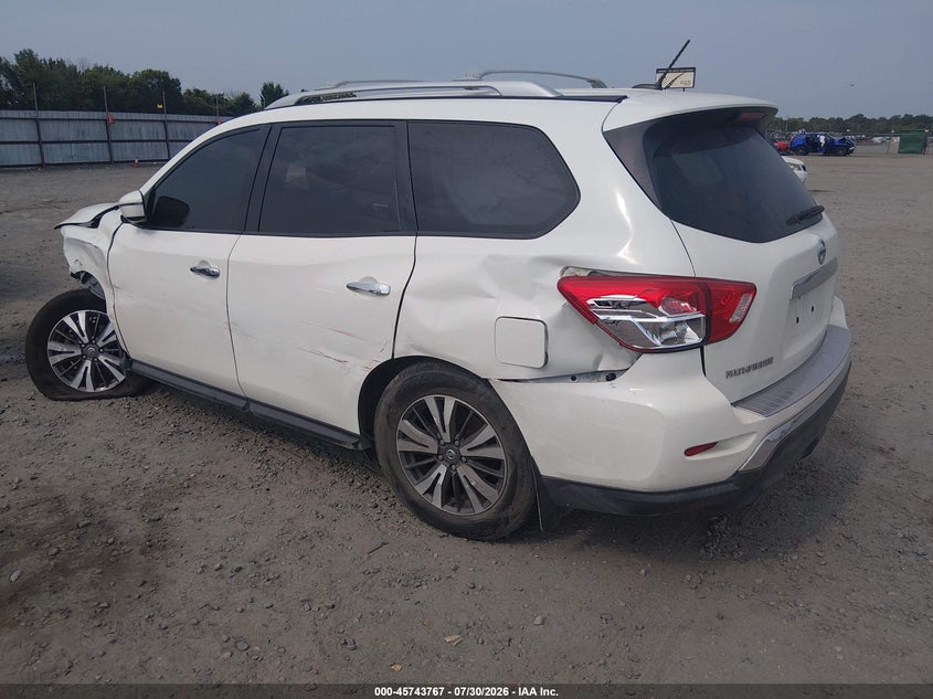 Vin: 5n1dr2mm8hc668425, lot: 46242471, nissan pathfinder s 20173
