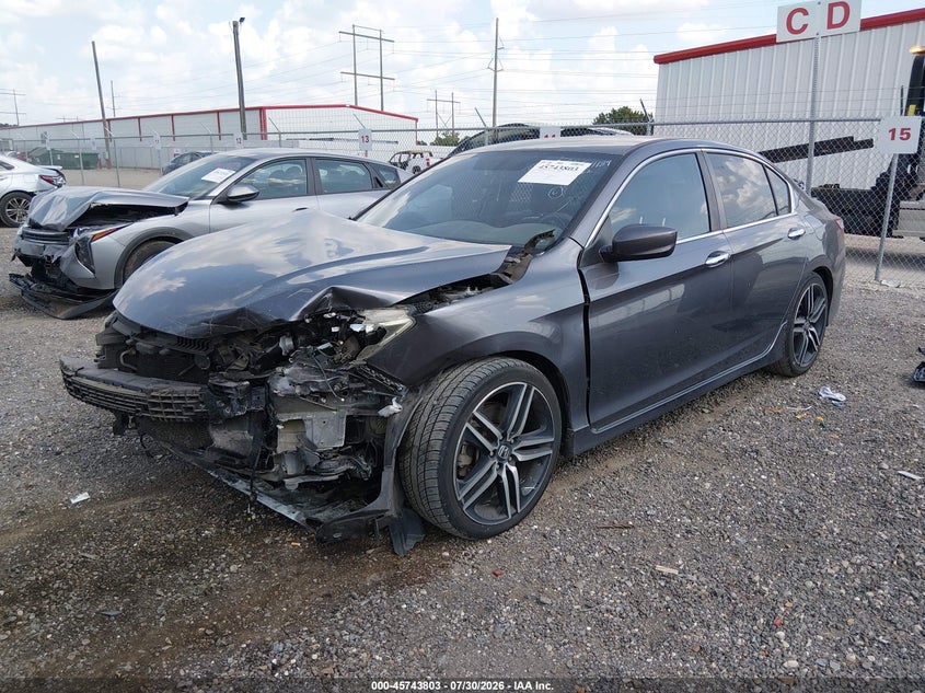 Vin: 1hgcr2f15ha145962, lot: 46242507, honda accord sport se 20172