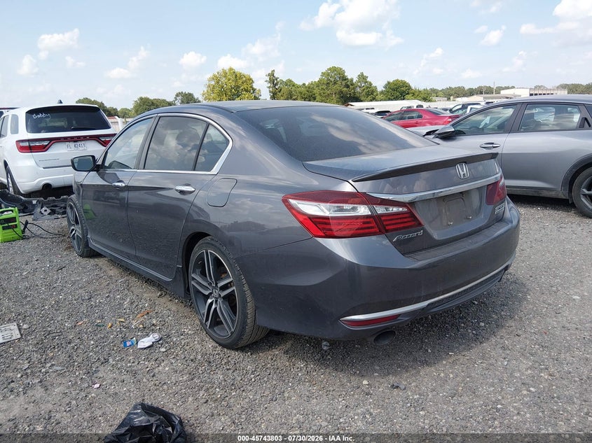 Vin: 1hgcr2f15ha145962, lot: 46242507, honda accord sport se 20173