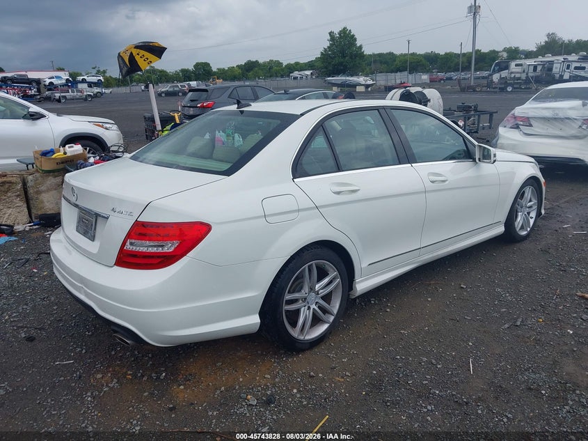 Vin: wddgf8bb2cr210874, lot: 46242532, mercedes-benz c 300 sport 4matic 20124
