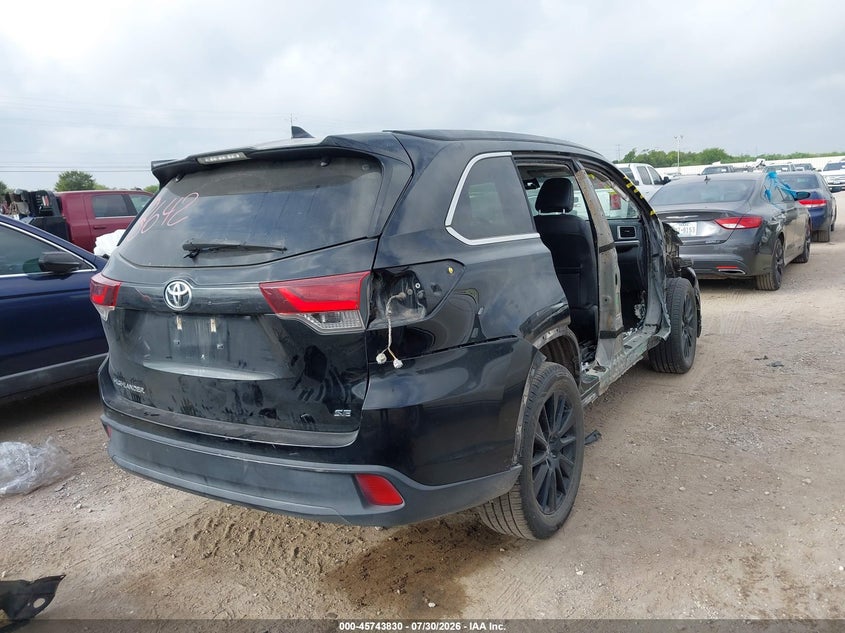 Vin: 5tdkzrfh2ks573420, lot: 46242534, toyota highlander se 20194