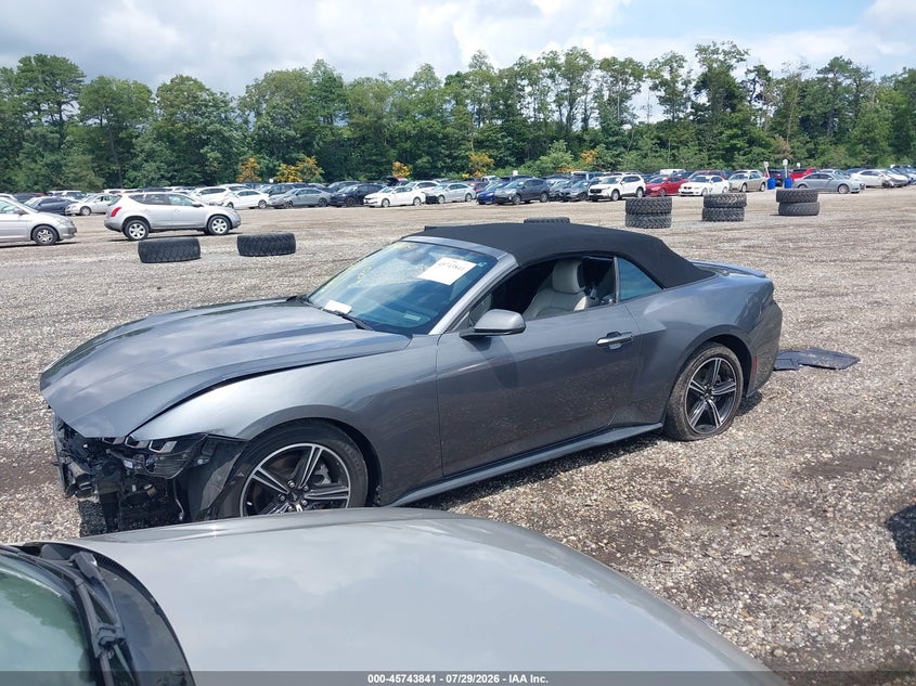Vin: 1fagp8uh3r5112905, lot: 46242545, ford mustang ecoboost premium 20242