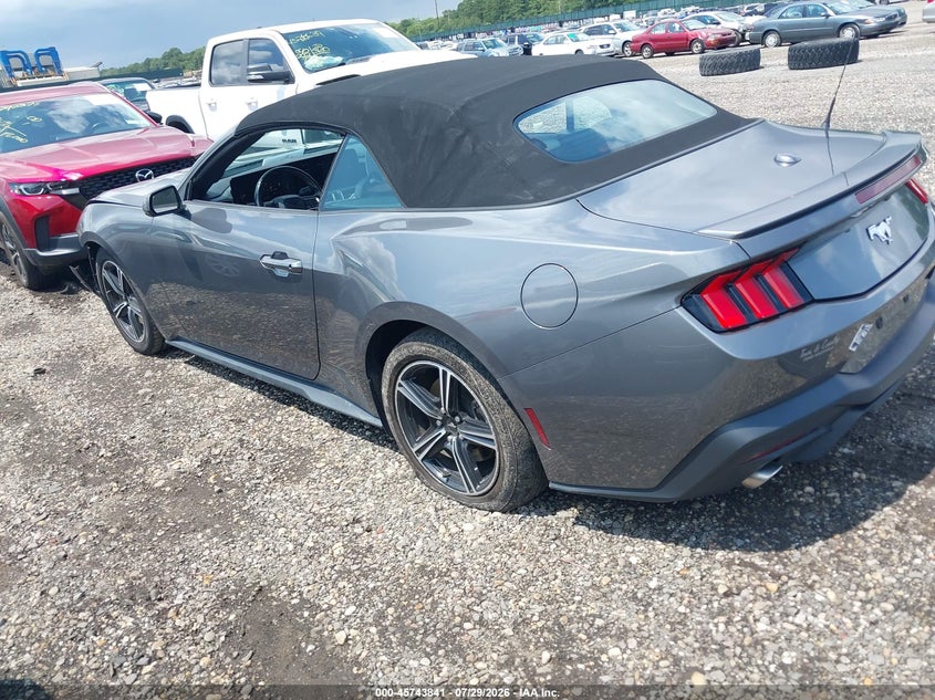 Vin: 1fagp8uh3r5112905, lot: 46242545, ford mustang ecoboost premium 20243