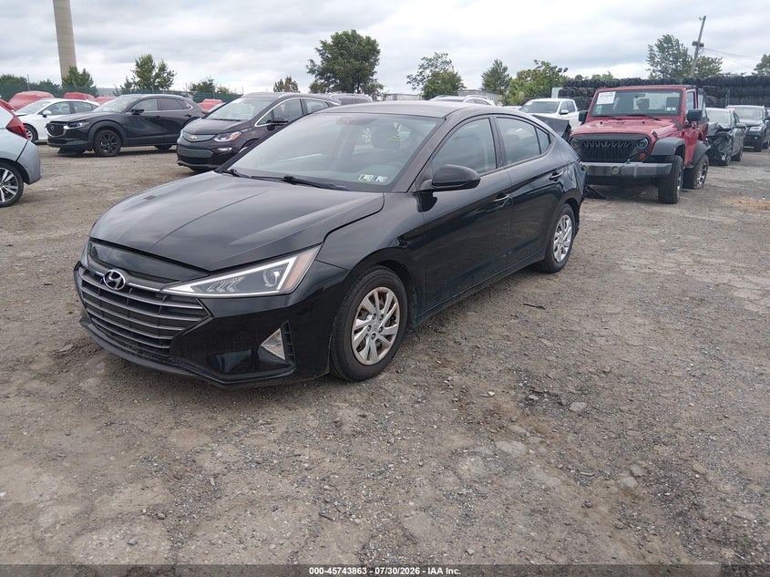 2019 Hyundai Elantra, Удар ззаду, IAAI, VIN 5NPD74LF3KH466158 — фото 2