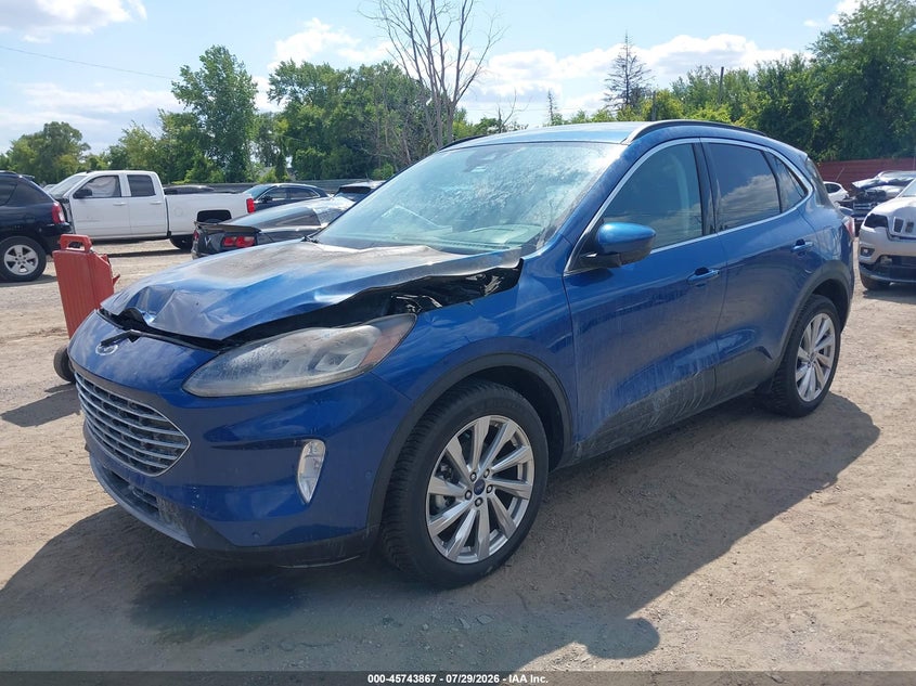 Vin: 1fmcu9dz3nub22376, lot: 46242571, ford escape titanium hybrid 20222