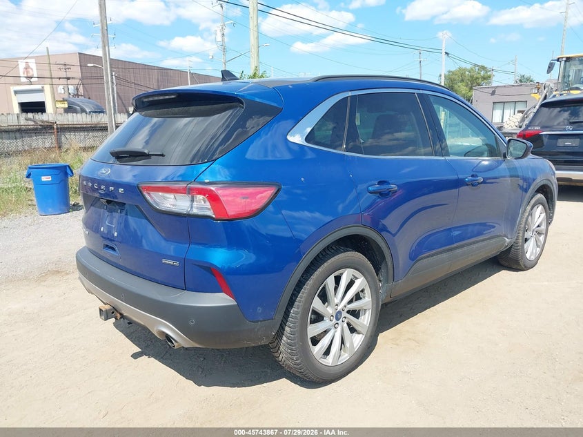Vin: 1fmcu9dz3nub22376, lot: 46242571, ford escape titanium hybrid 20224