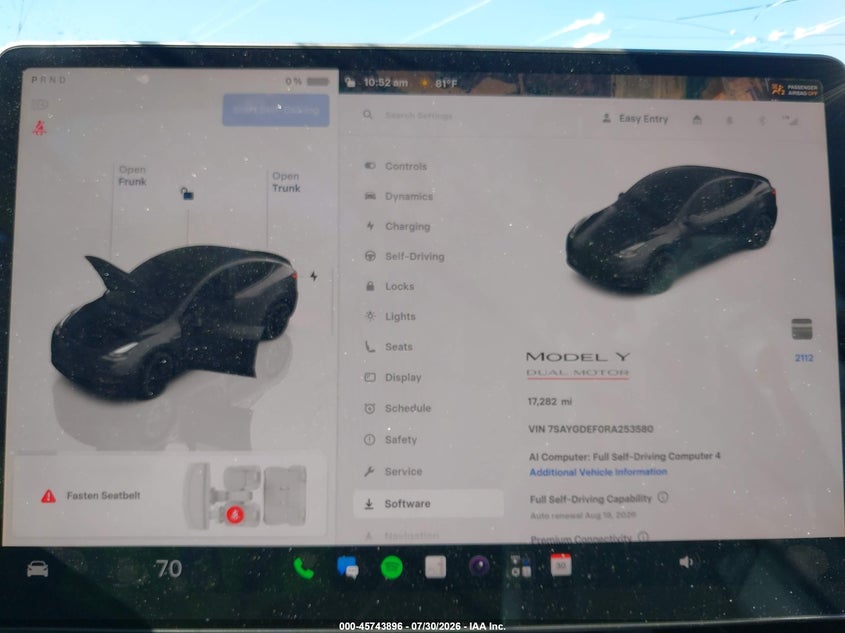 2024 TESLA MODEL Y SPORT UTILITY VEHICLE ELECTRIC