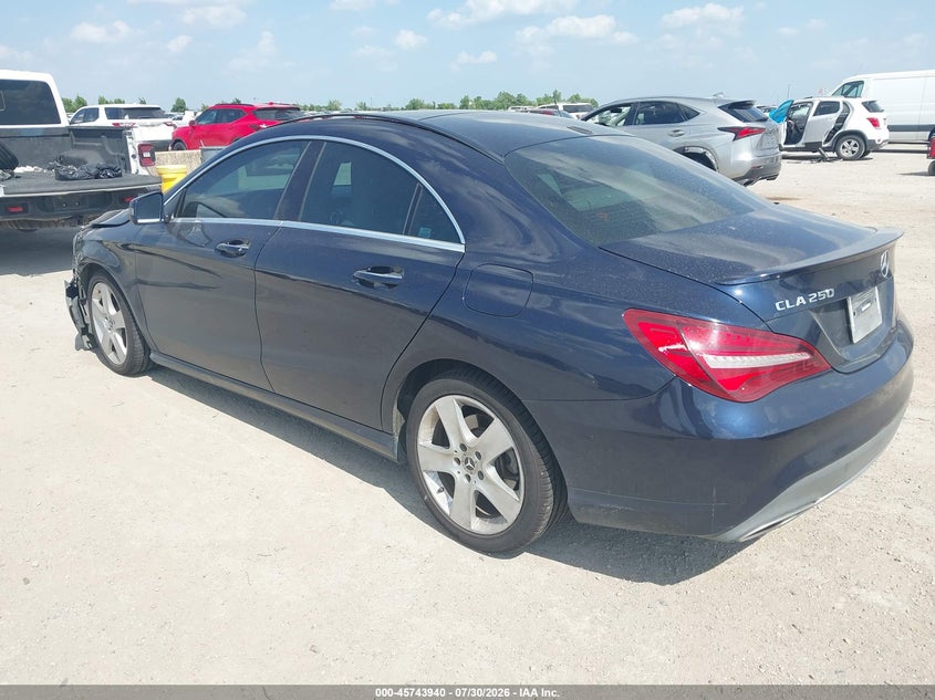 Vin: wddsj4gb2jn605149, lot: 46242645, mercedes-benz cla 250 4matic 20183