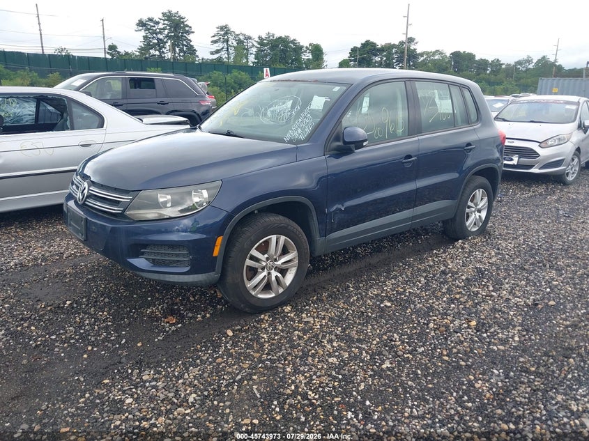 Vin: wvgbv7ax7cw560710, lot: 46242677, volkswagen tiguan s 20122