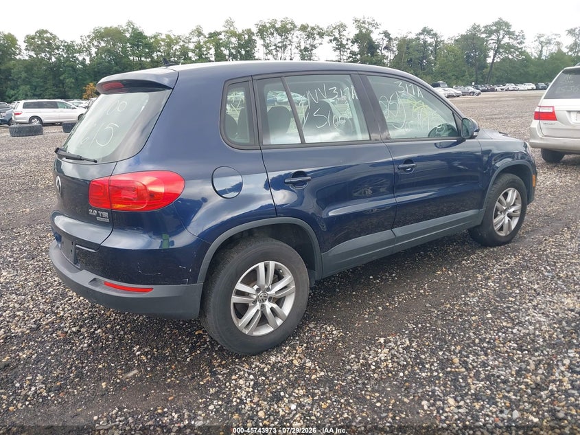 Vin: wvgbv7ax7cw560710, lot: 46242677, volkswagen tiguan s 20124