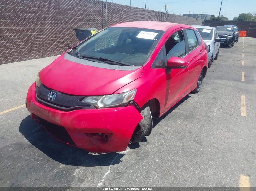 Vin: jhmgk5h57gx025399, lot: 46242685, honda fit lx 20162