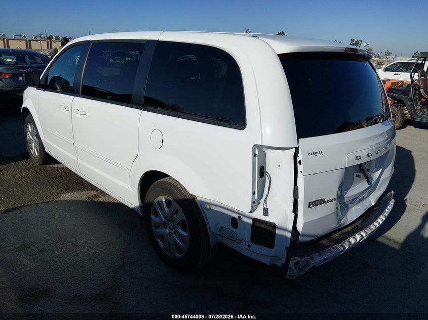 Vin: 2c4rdgbg7gr321516, lot: 46242713, dodge grand caravan se 20163