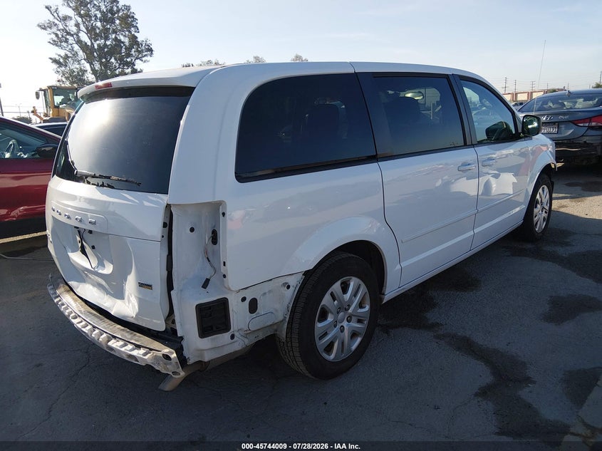 Vin: 2c4rdgbg7gr321516, lot: 46242713, dodge grand caravan se 20164