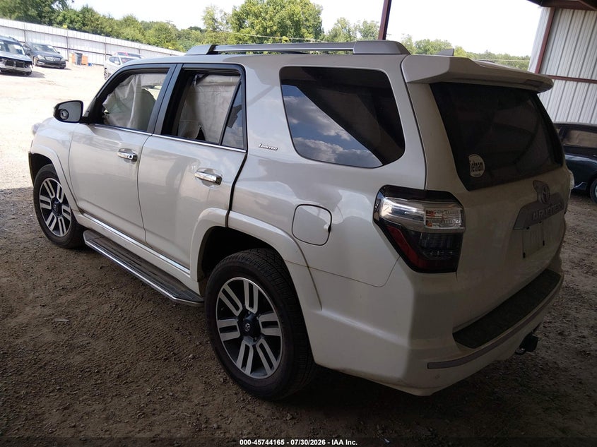 Vin: jtebu5jr6h5412134, lot: 46242869, toyota 4runner limited 20173