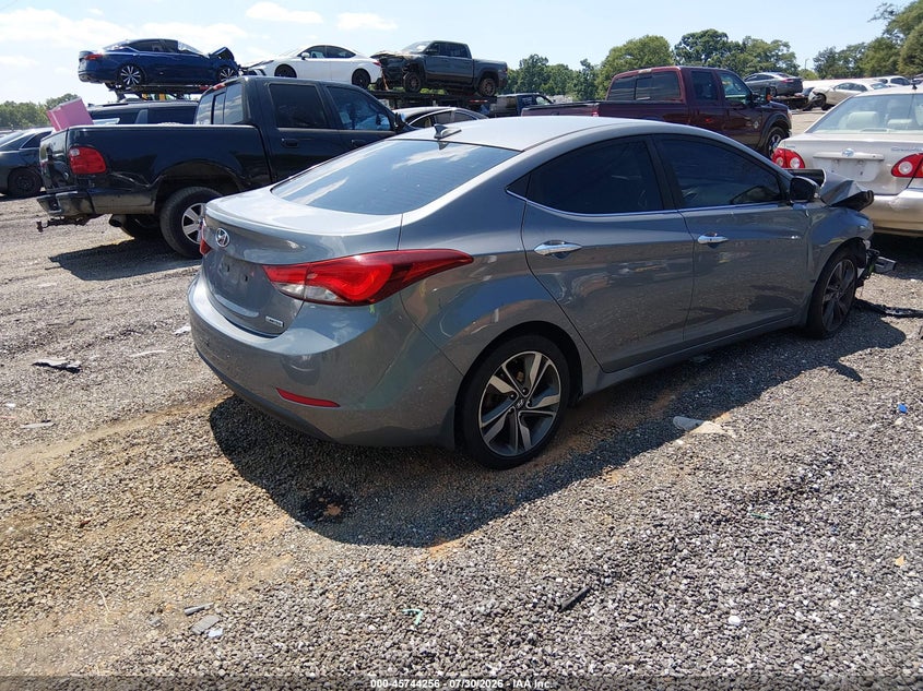 Vin: 5npdh4ae1eh492253, lot: 46242961, hyundai elantra limited 20144