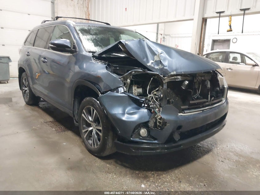 Vin: 5tdjkrfh0gs321351, lot: 46242975, toyota highlander xle v6 2016 img_1
