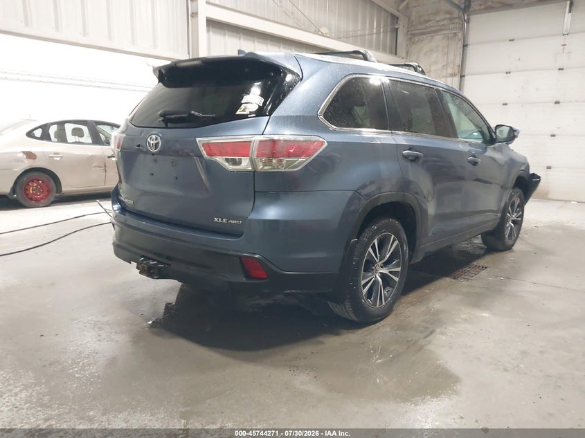 Vin: 5tdjkrfh0gs321351, lot: 46242975, toyota highlander xle v6 20164