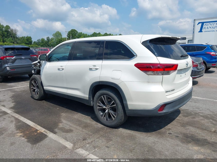 Vin: 5tdzarfh4ks059736, lot: 46242977, toyota highlander le 20193