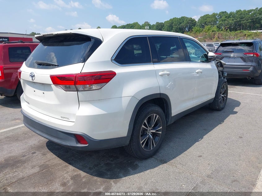 Vin: 5tdzarfh4ks059736, lot: 46242977, toyota highlander le 20194
