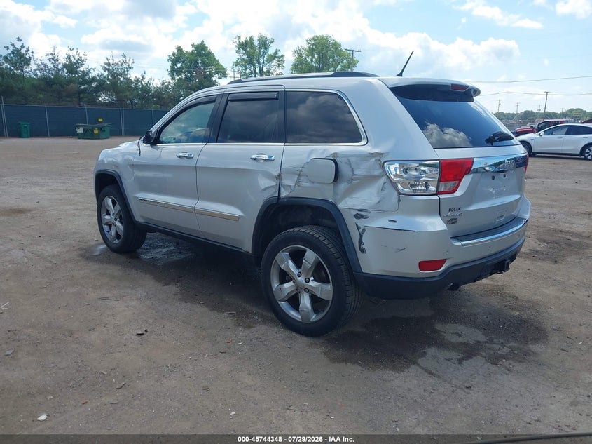 Vin: 1c4rjfct2dc525000, lot: 46243052, jeep grand cherokee overland 20133