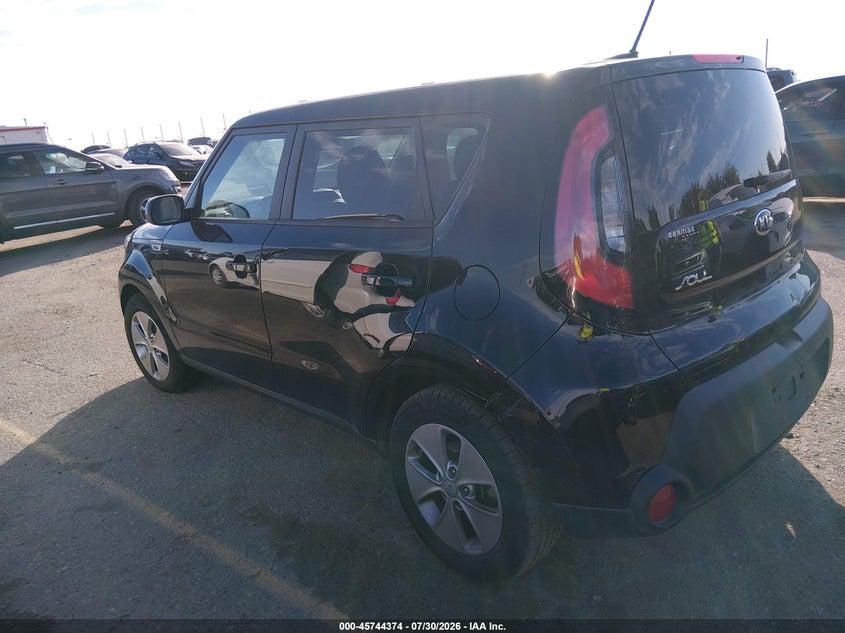 Vin: kndjn2a26f7205971, lot: 46243078, kia soul 20153
