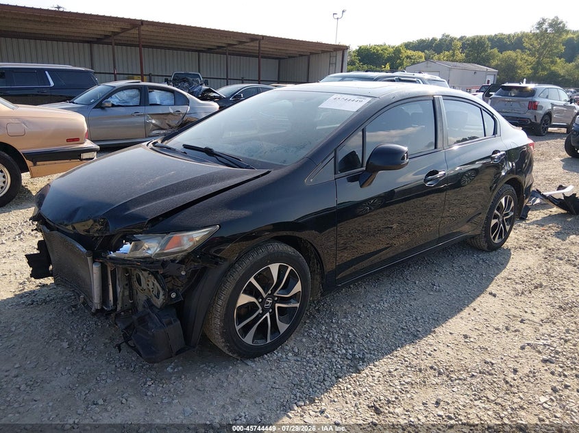 Vin: 19xfb2f95de240535, lot: 46243153, honda civic ex-l 20132