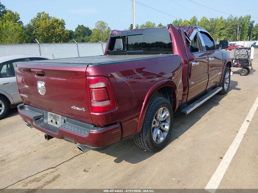 Vin: 1c6srfjt5mn806555, lot: 46243257, ram 1500 laramie  4x4 5'7 box 20214