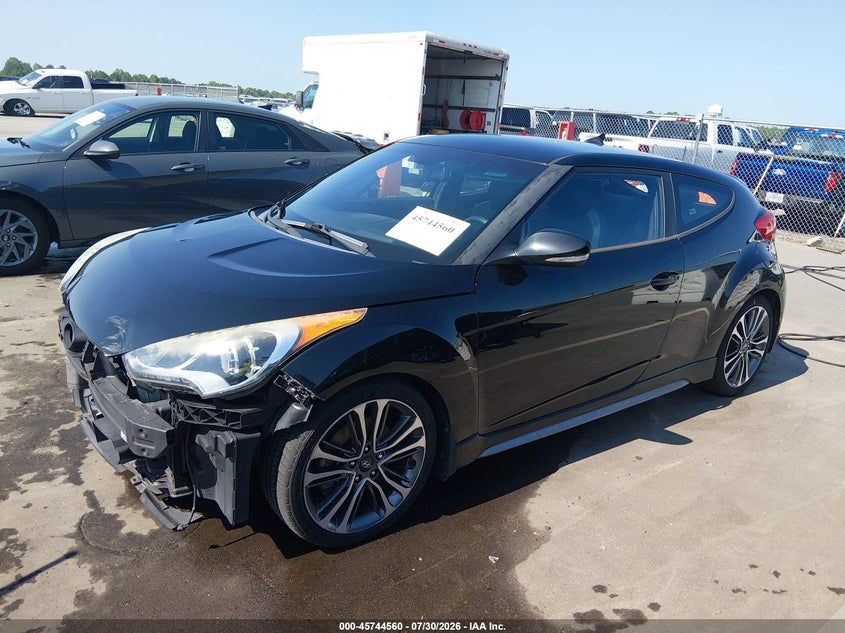 Vin: kmhtc6ae3gu278424, lot: 46243264, hyundai veloster turbo 20162