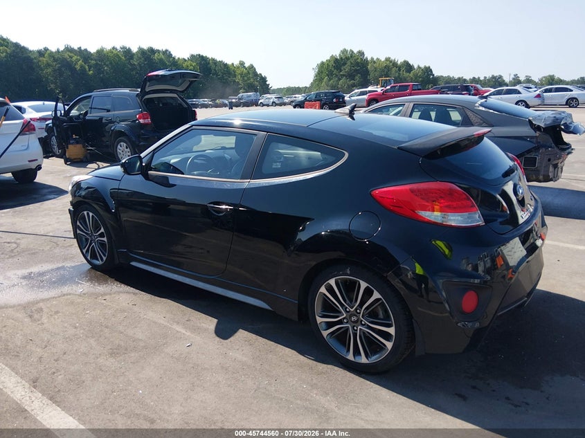 Vin: kmhtc6ae3gu278424, lot: 46243264, hyundai veloster turbo 20163