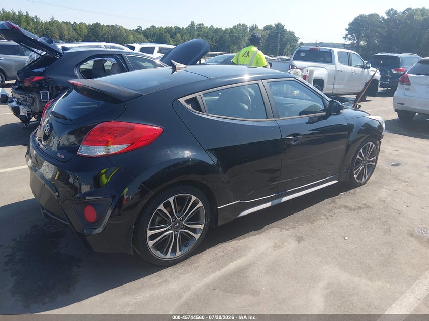 Vin: kmhtc6ae3gu278424, lot: 46243264, hyundai veloster turbo 20164