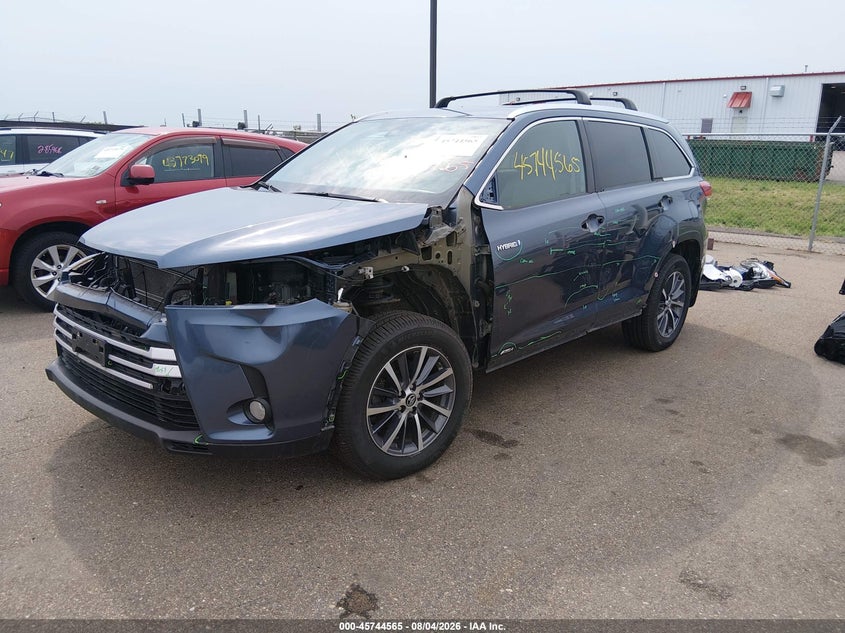 Vin: 5tdjgrfh7ks070967, lot: 46243269, toyota highlander hybrid xle 20192